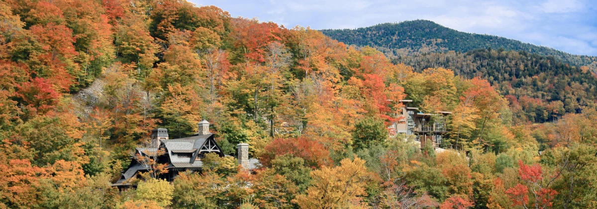 Fall foliage in Stowe, Vermont