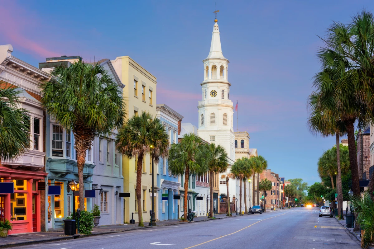 A photo of the French Quarter in Charleston, SC